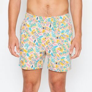 Tipsy Elves Shirts Mens Size Large Boom Box Radio Print Retro Pastel Elastic